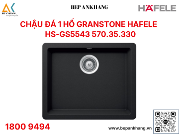 Chậu đá Grandstone (Thạch Anh) Hafele màu đen HS19 - GEN1S60 ( 570.35.330 )